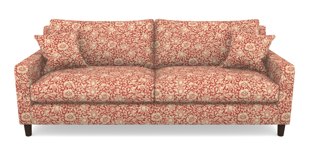 Product photograph of Stopham 4 Seater Sofa In William Morris Collection - Mallow - Madder from Sofas and Stuff Limited