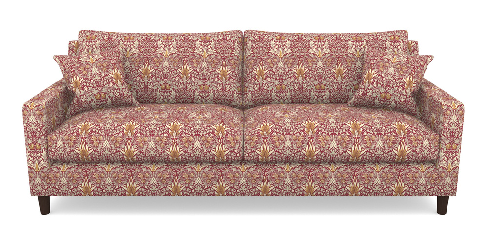 Product photograph of Stopham 4 Seater Sofa In William Morris Collection - Snakeshead - Claret Gold from Sofas and Stuff Limited