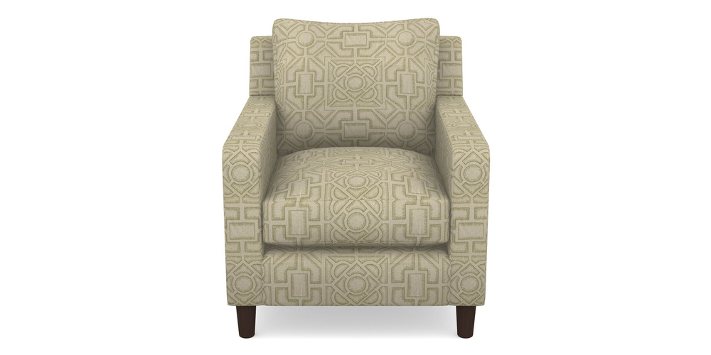 Product photograph of Stopham Chair In Rhs Collection - Large Knot Garden Linen - Olive from Sofas and Stuff Limited