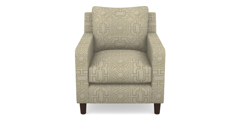 Product photograph of Stopham Chair In Rhs Collection - Large Knot Garden Linen - Pistachio from Sofas and Stuff Limited