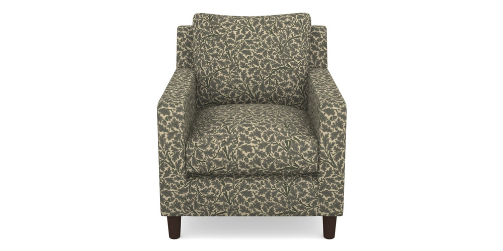 Product photograph of Stopham Chair In V A Drawn From Nature Collection - Oak Tree - Dark Green from Sofas and Stuff Limited