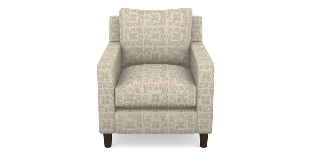 Product photograph of Stopham Chair In Rhs Collection - Small Knot Garden Cotton Weave - Gold from Sofas and Stuff Limited