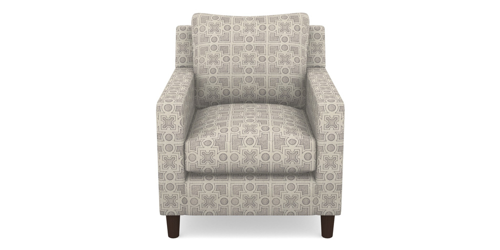 Product photograph of Stopham Chair In Rhs Collection - Small Knot Garden Cotton Weave - Grey from Sofas and Stuff Limited