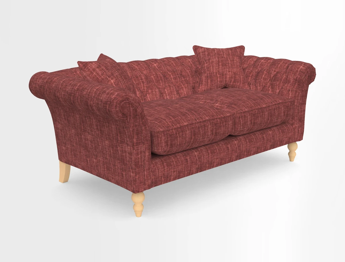 Sudbury Sofa in Linwood Omega Velvet Cognac