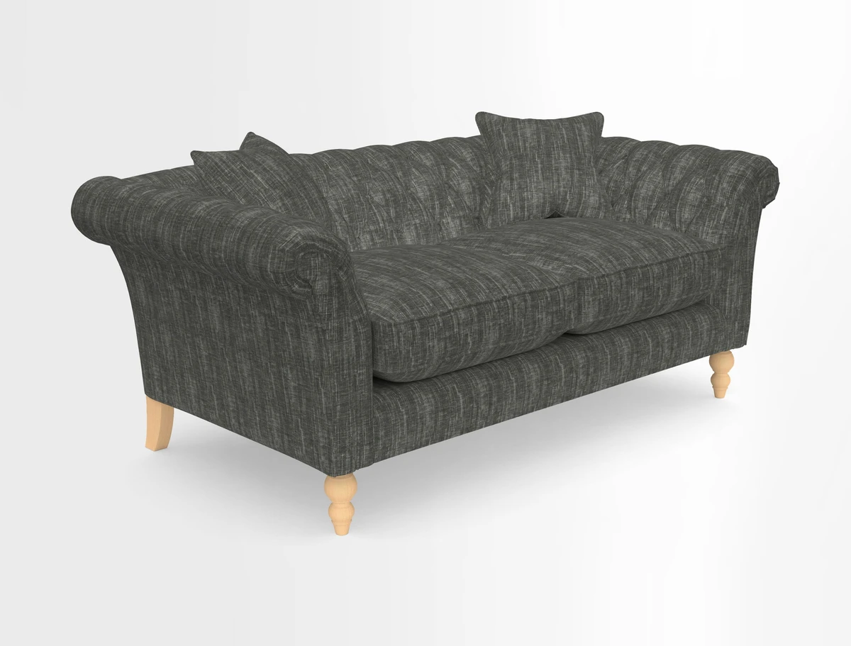 Sudbury Sofa in Linwood Omega Velvet Cognac