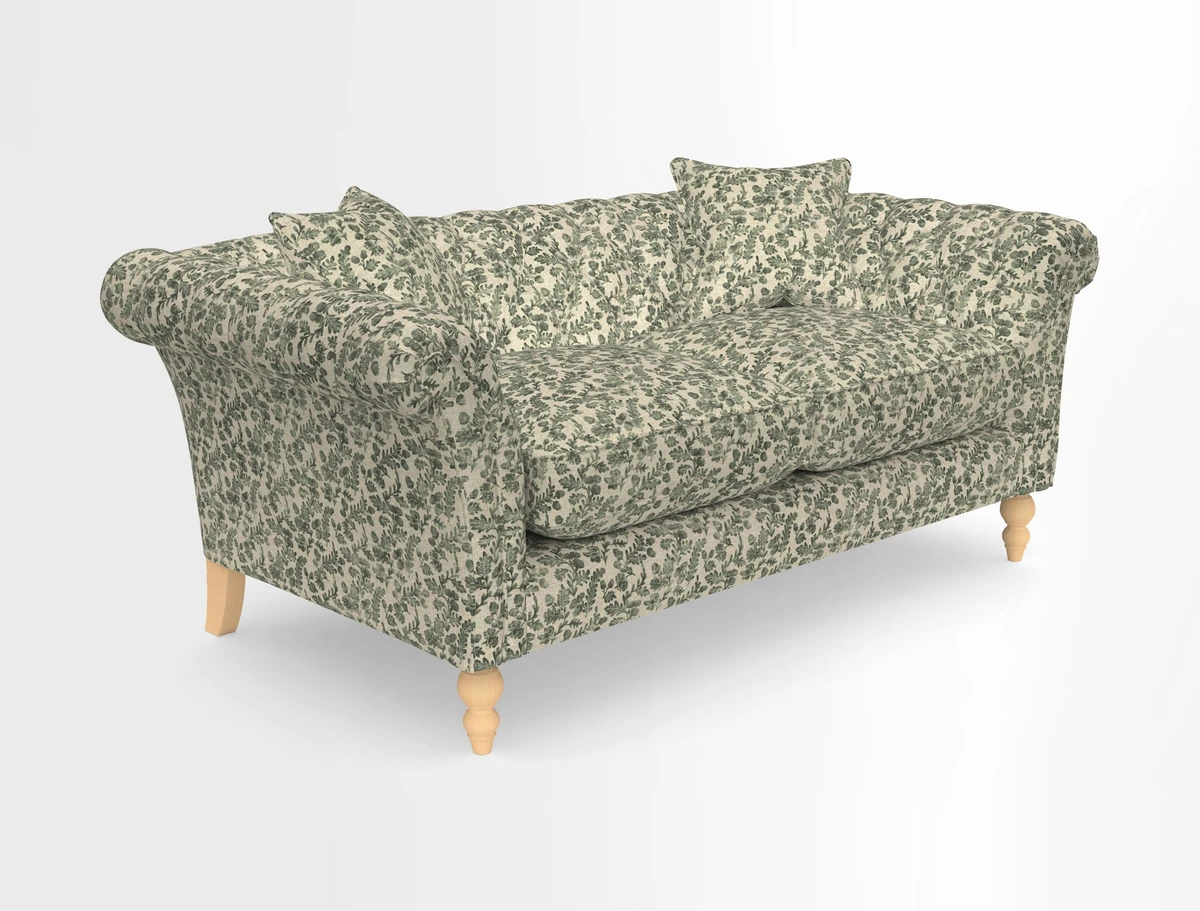 Sudbury Sofa in Linwood Omega Velvet Cognac