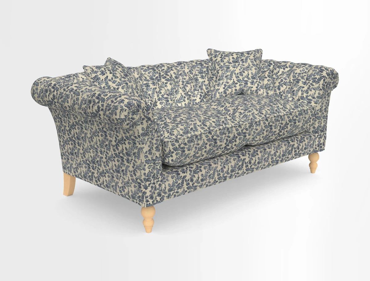 Sudbury Sofa in Linwood Omega Velvet Cognac