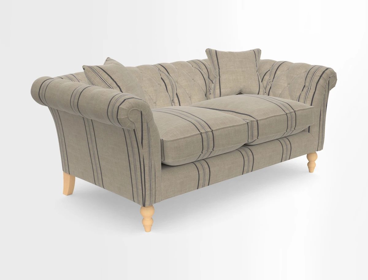 Sudbury Sofa in Linwood Omega Velvet Cognac