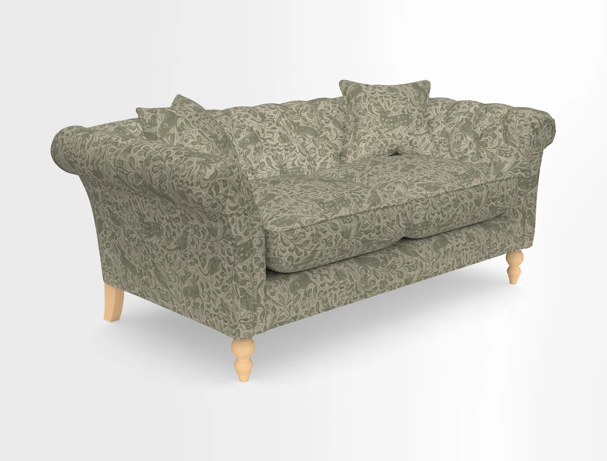 Sudbury Sofa in Linwood Omega Velvet Cognac
