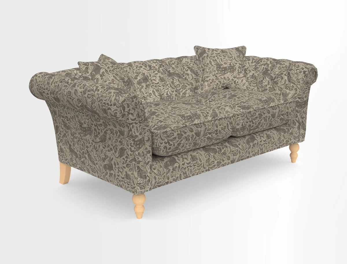 Sudbury Sofa in Linwood Omega Velvet Cognac