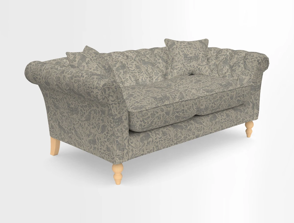 Sudbury Sofa in Linwood Omega Velvet Cognac