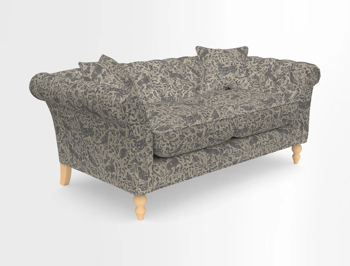Sudbury Sofa in Linwood Omega Velvet Cognac