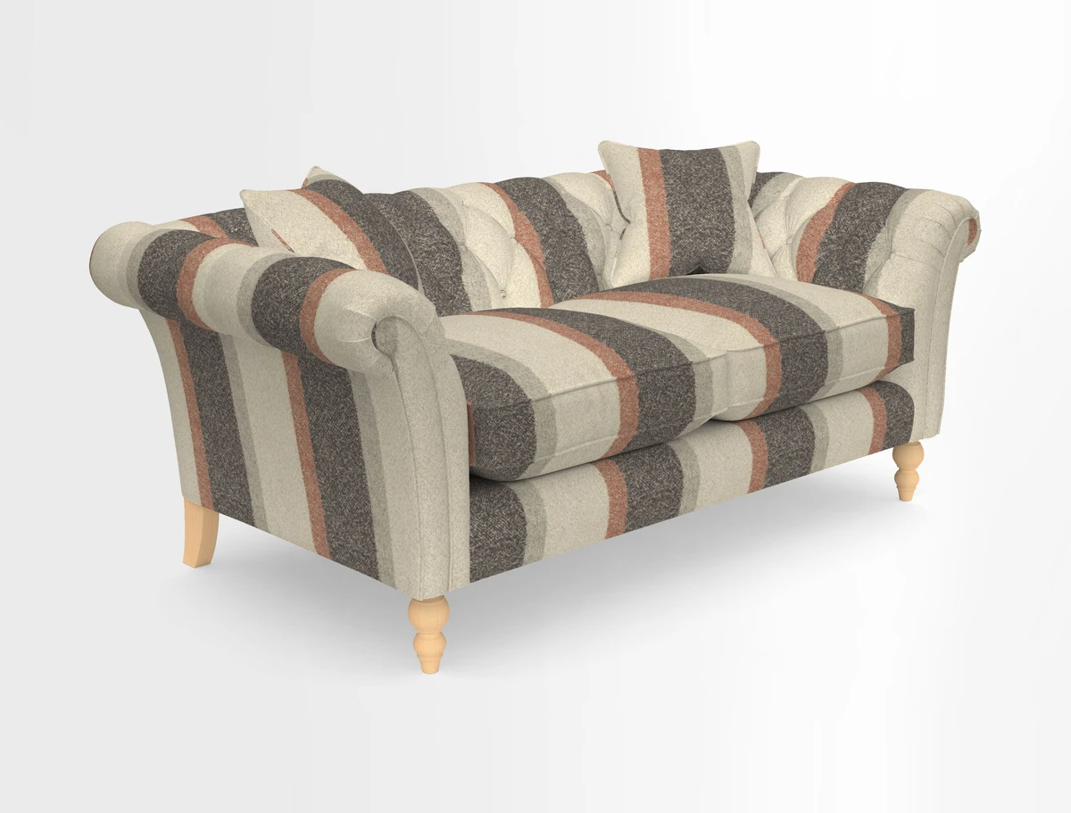 Sudbury Sofa in Linwood Omega Velvet Cognac