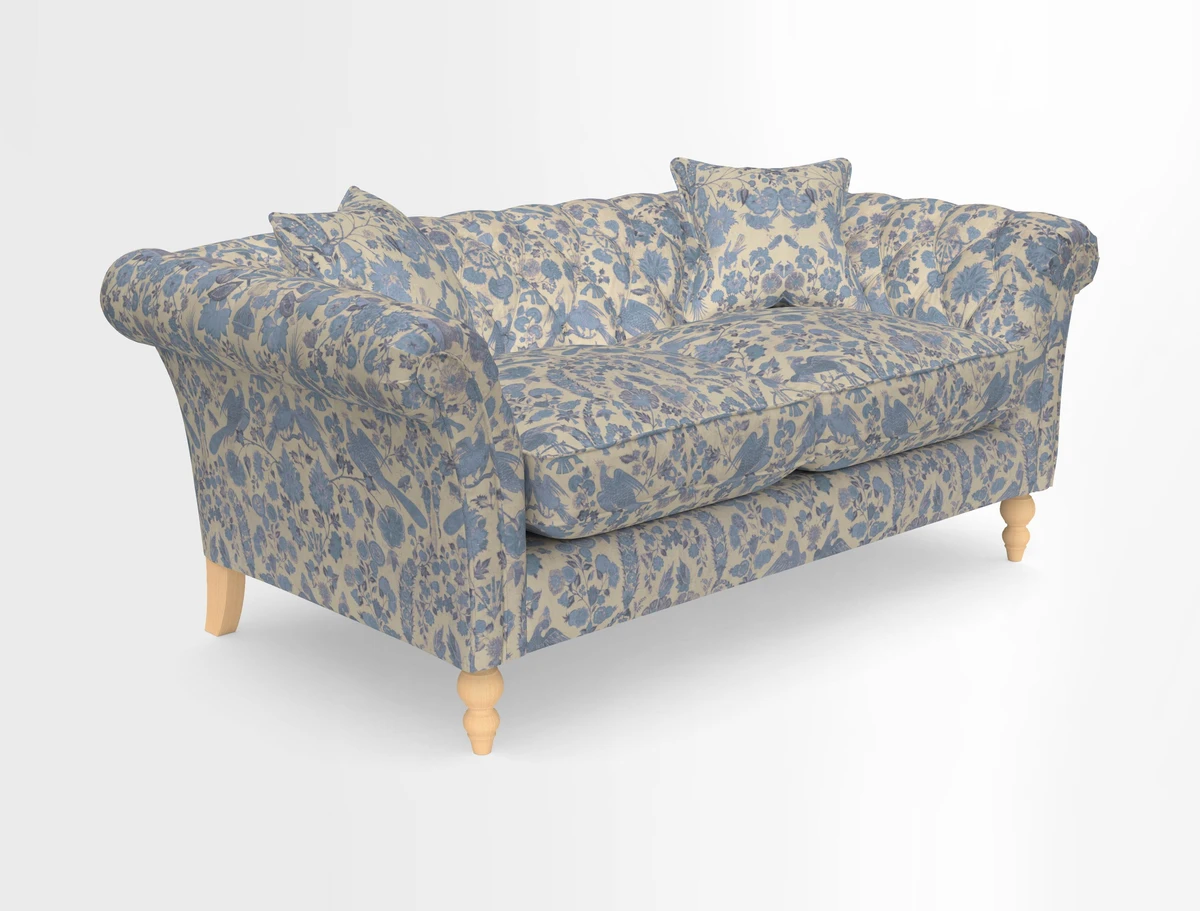 Sudbury Sofa in Linwood Omega Velvet Cognac