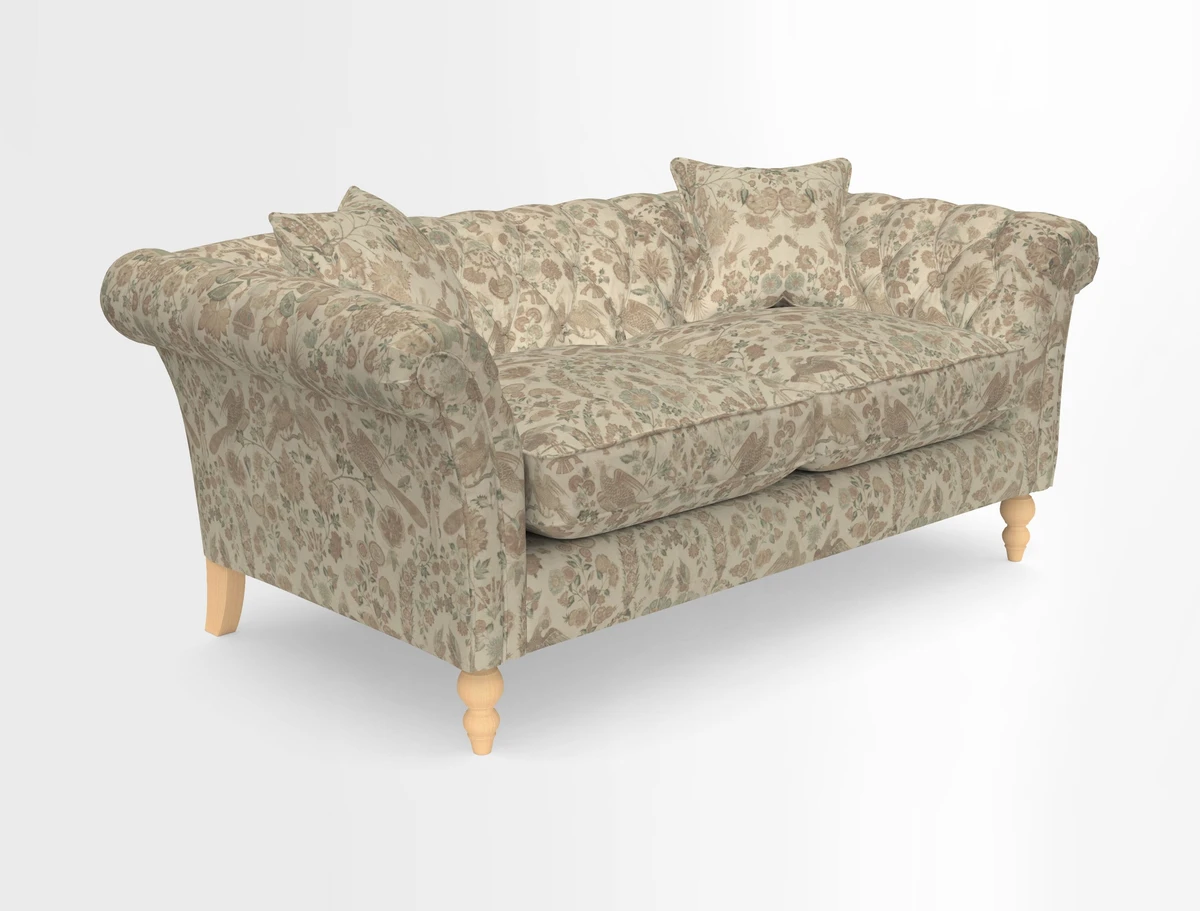 Sudbury Sofa in Linwood Omega Velvet Cognac