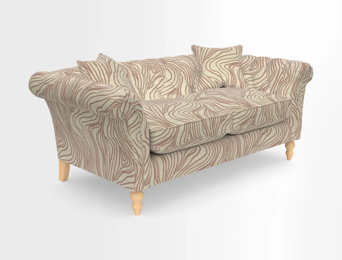 Sudbury Sofa in Linwood Omega Velvet Cognac