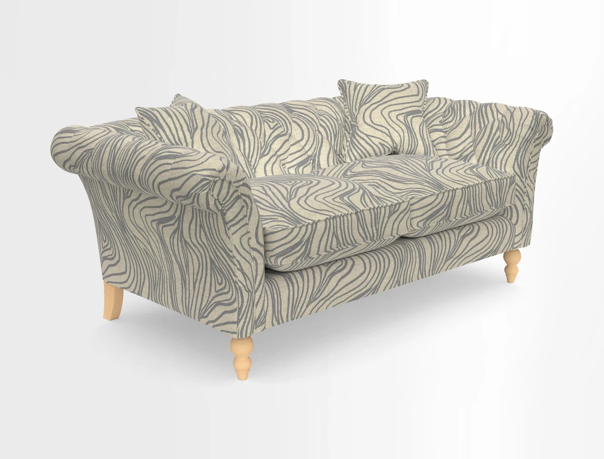 Sudbury Sofa in Linwood Omega Velvet Cognac