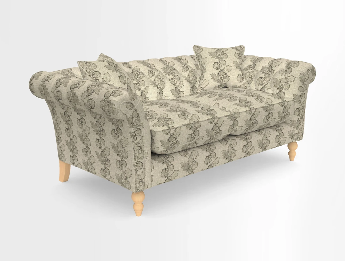 Sudbury Sofa in Linwood Omega Velvet Cognac