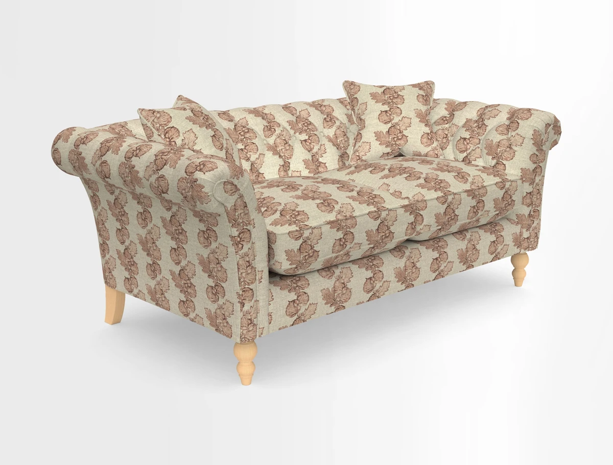 Sudbury Sofa in Linwood Omega Velvet Cognac
