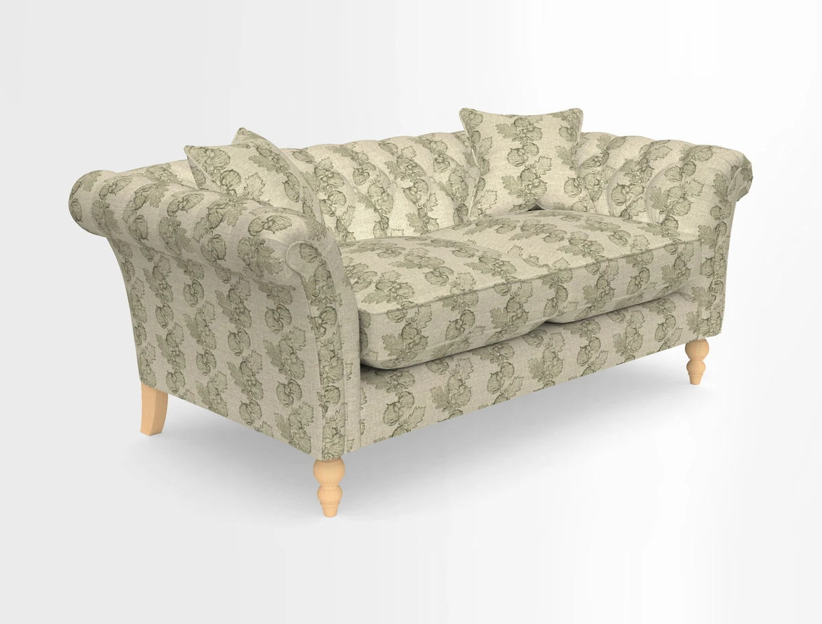 Sudbury Sofa in Linwood Omega Velvet Cognac