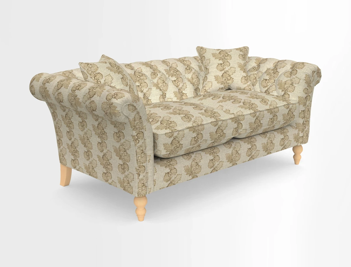 Sudbury Sofa in Linwood Omega Velvet Cognac