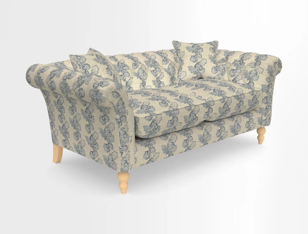 Sudbury Sofa in Linwood Omega Velvet Cognac