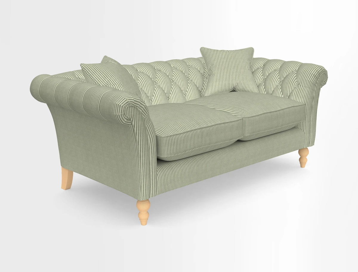 Sudbury Sofa in Linwood Omega Velvet Cognac