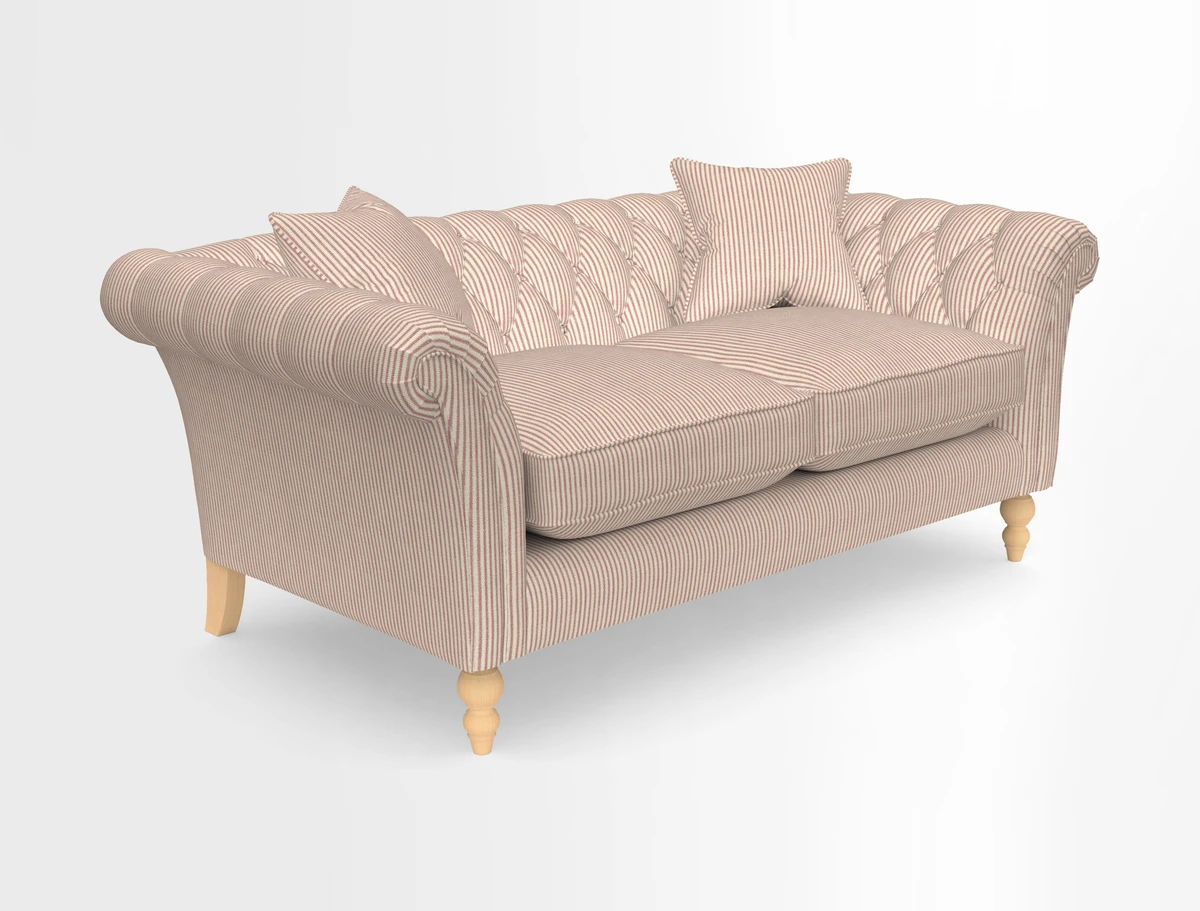Sudbury Sofa in Linwood Omega Velvet Cognac
