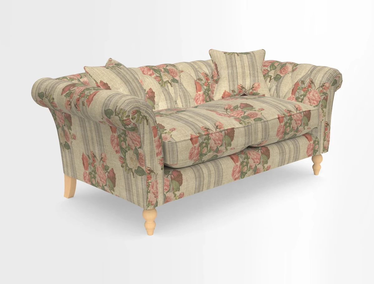 Sudbury Sofa in Linwood Omega Velvet Cognac
