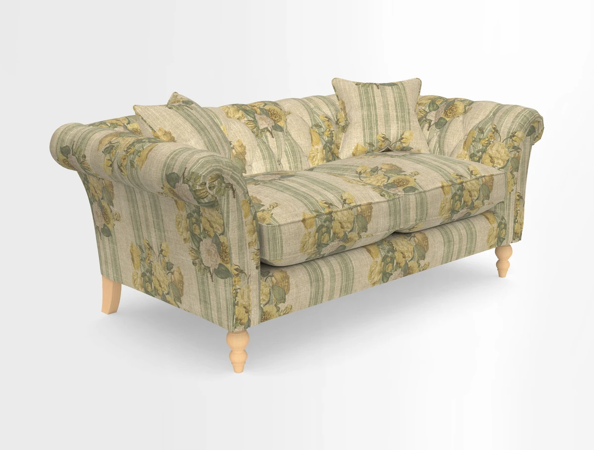 Sudbury Sofa in Linwood Omega Velvet Cognac