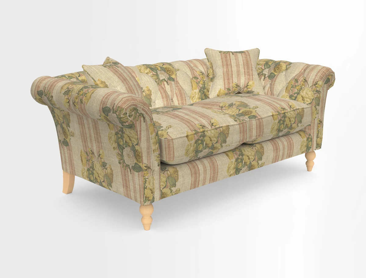 Sudbury Sofa in Linwood Omega Velvet Cognac