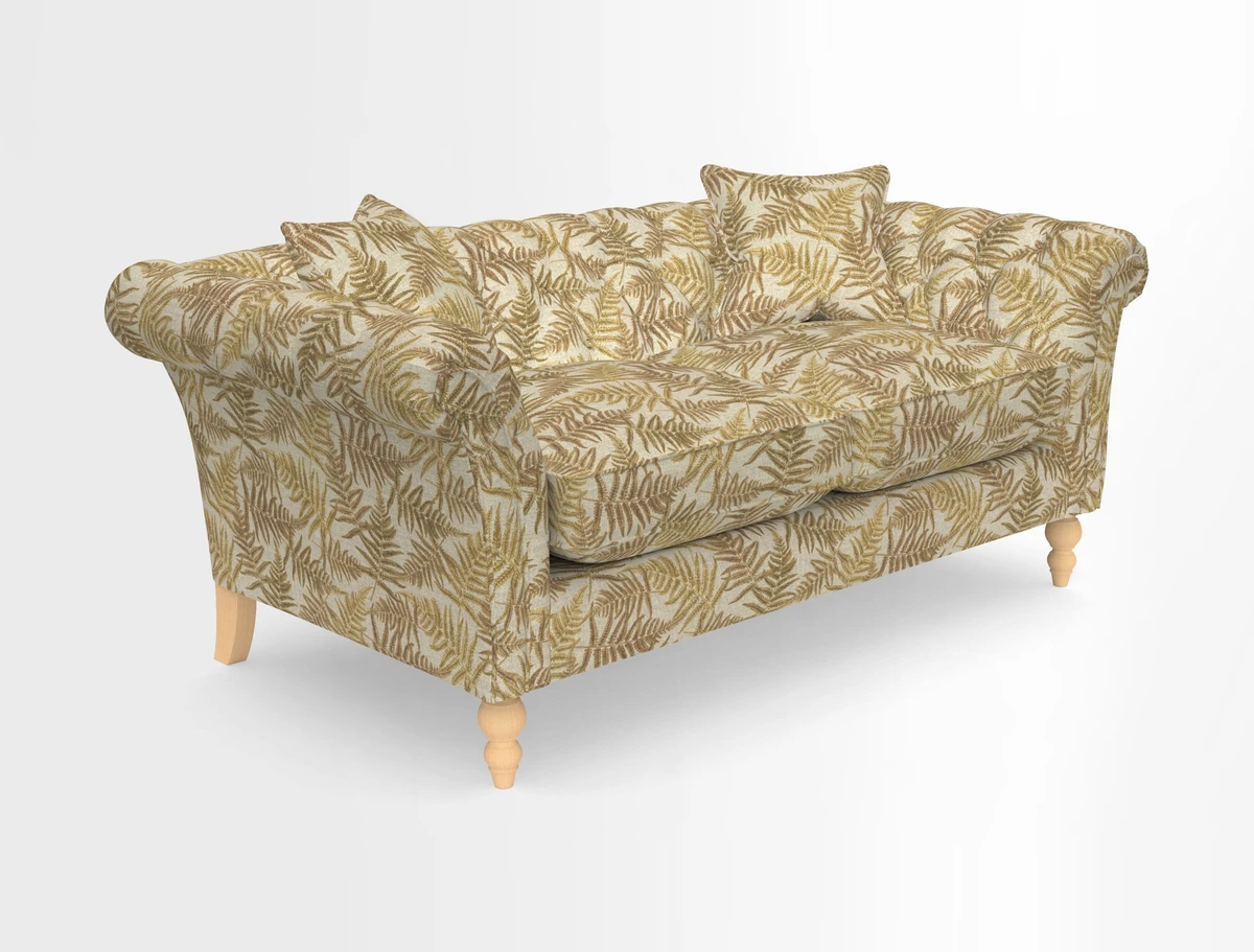 Sudbury Sofa in Linwood Omega Velvet Cognac
