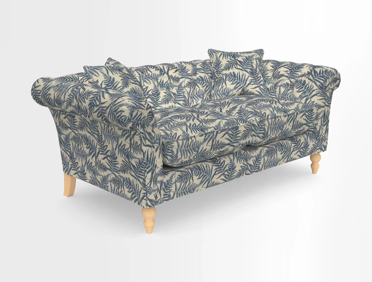 Sudbury Sofa in Linwood Omega Velvet Cognac