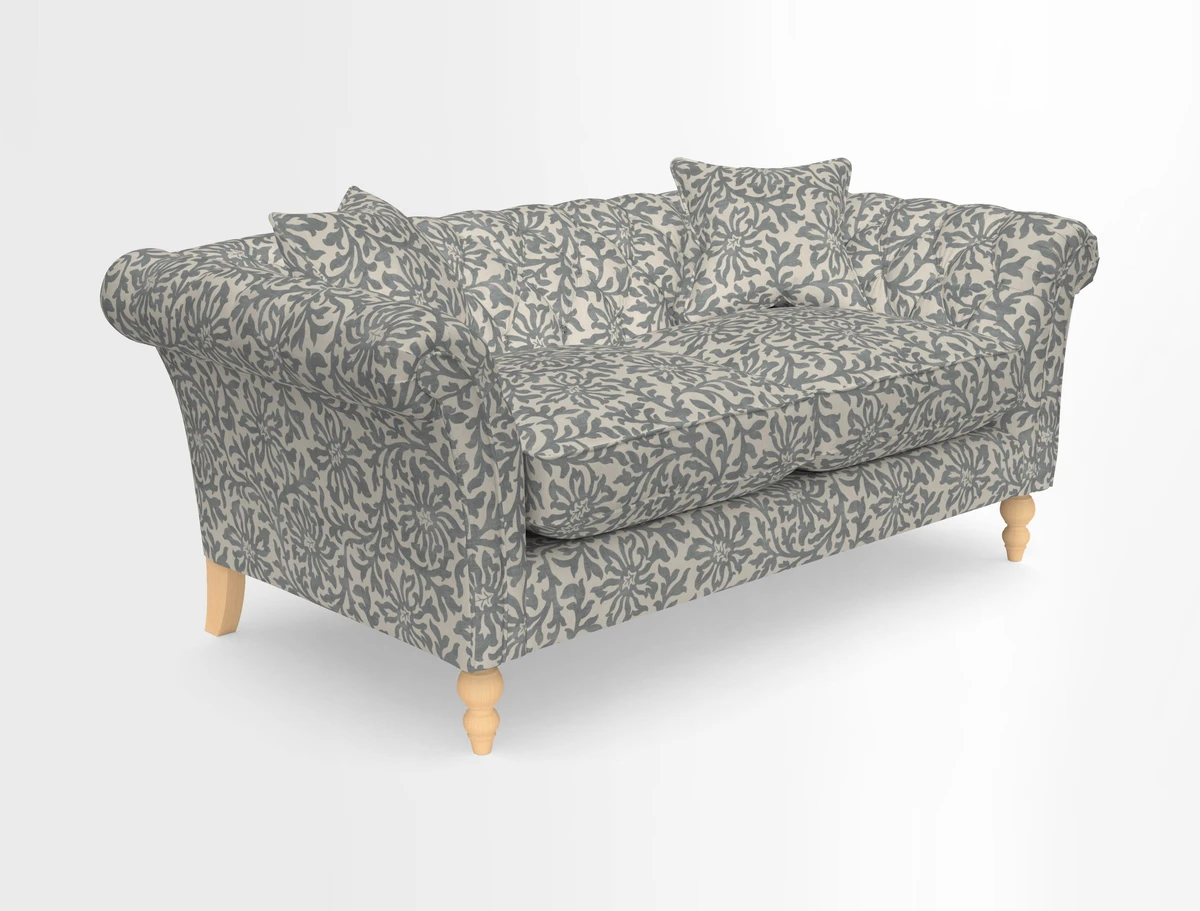 Sudbury Sofa in Linwood Omega Velvet Cognac