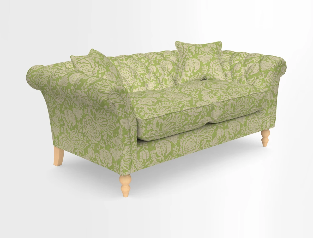 Sudbury Sofa in Linwood Omega Velvet Cognac