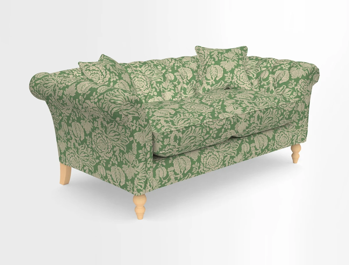 Sudbury Sofa in Linwood Omega Velvet Cognac