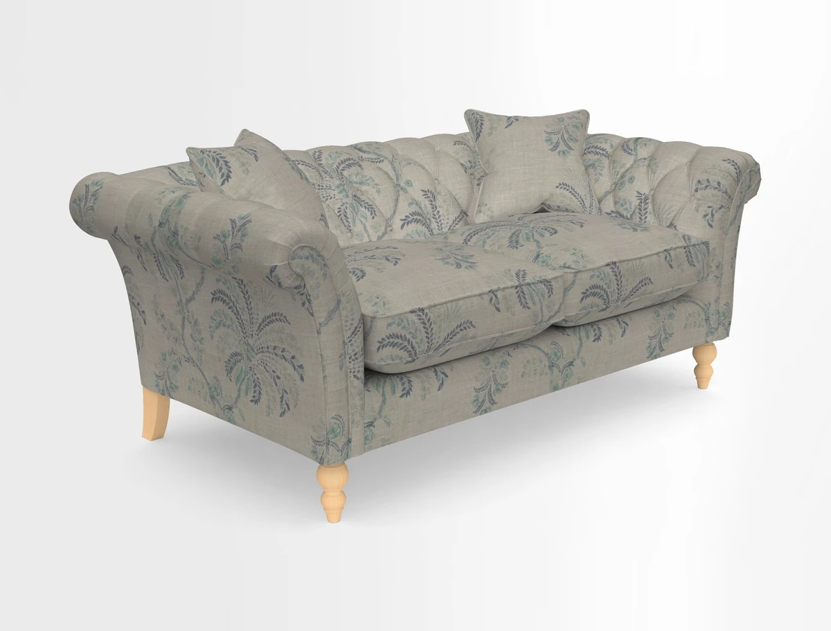 Sudbury Sofa in Linwood Omega Velvet Cognac