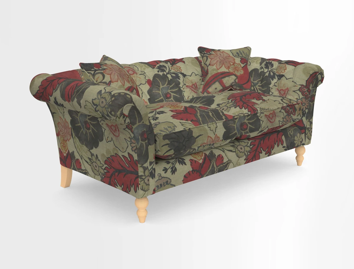 Sudbury Sofa in Linwood Omega Velvet Cognac
