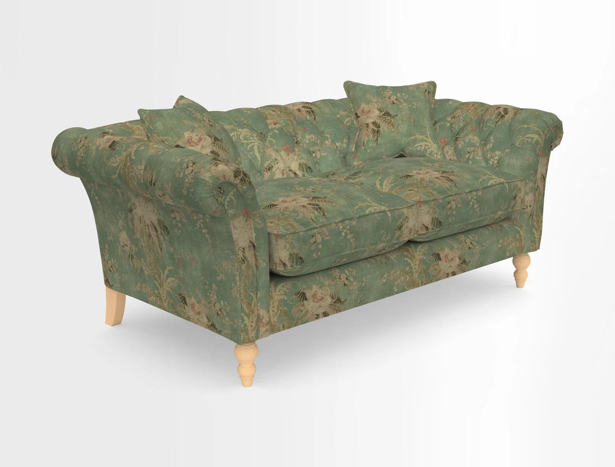 Sudbury Sofa in Linwood Omega Velvet Cognac