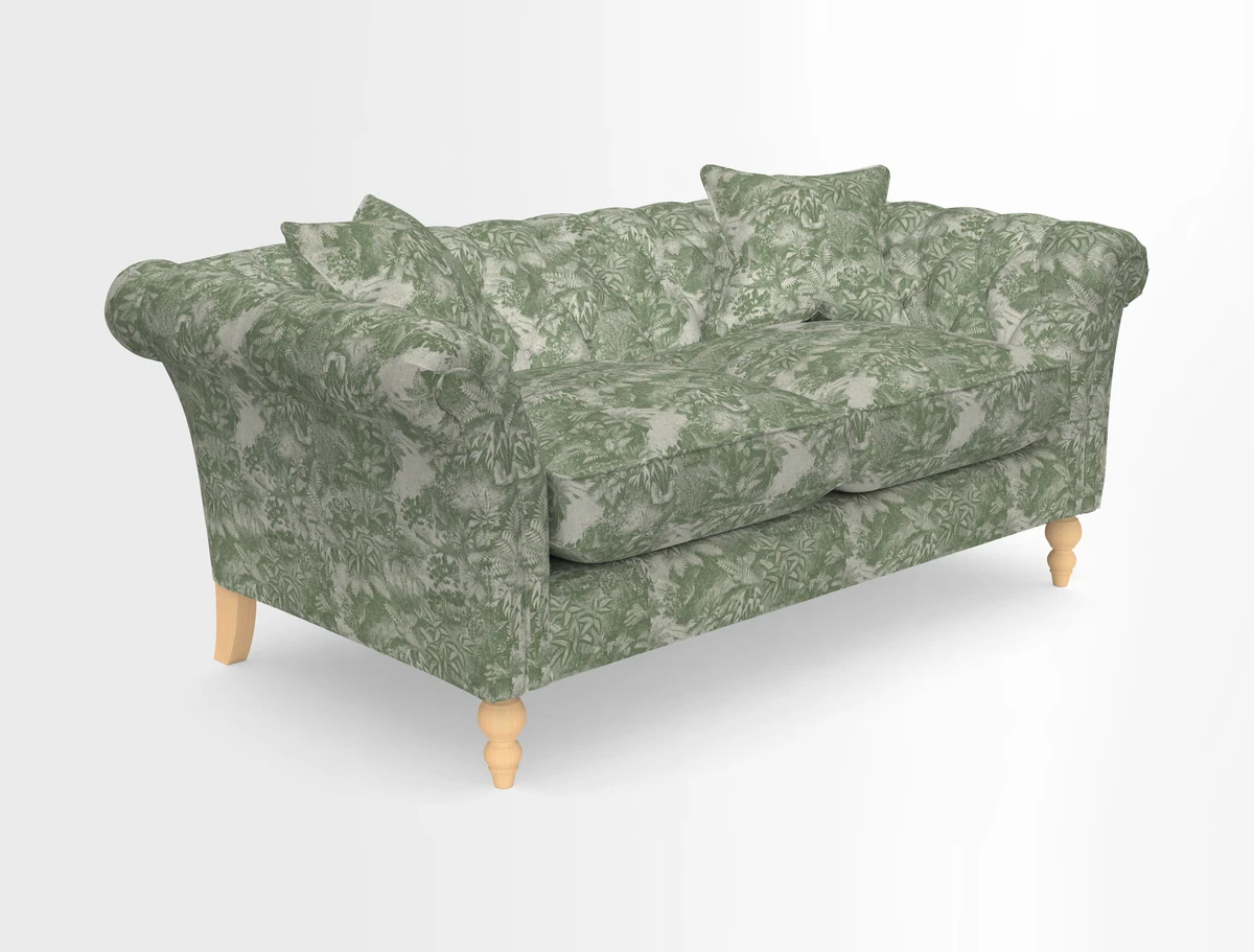 Sudbury Sofa in Linwood Omega Velvet Cognac