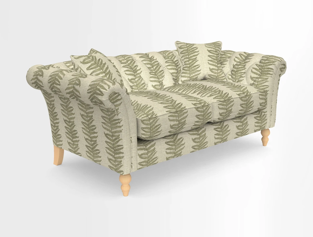 Sudbury Sofa in Linwood Omega Velvet Cognac