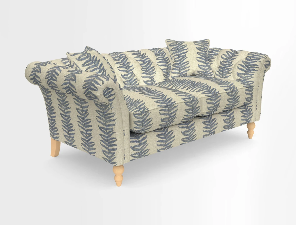 Sudbury Sofa in Linwood Omega Velvet Cognac