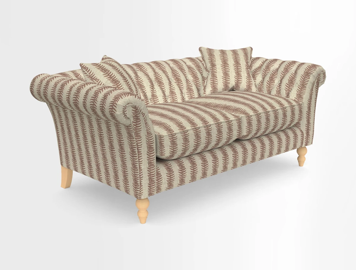Sudbury Sofa in Linwood Omega Velvet Cognac