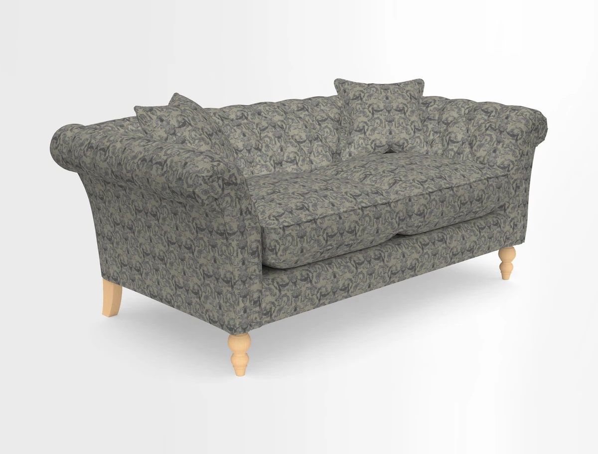 Sudbury Sofa in Linwood Omega Velvet Cognac