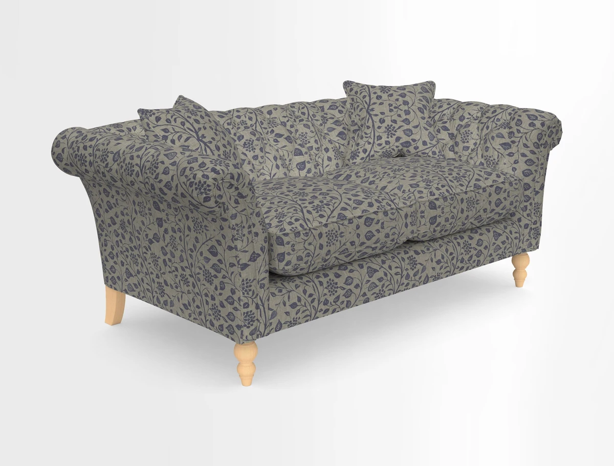 Sudbury Sofa in Linwood Omega Velvet Cognac