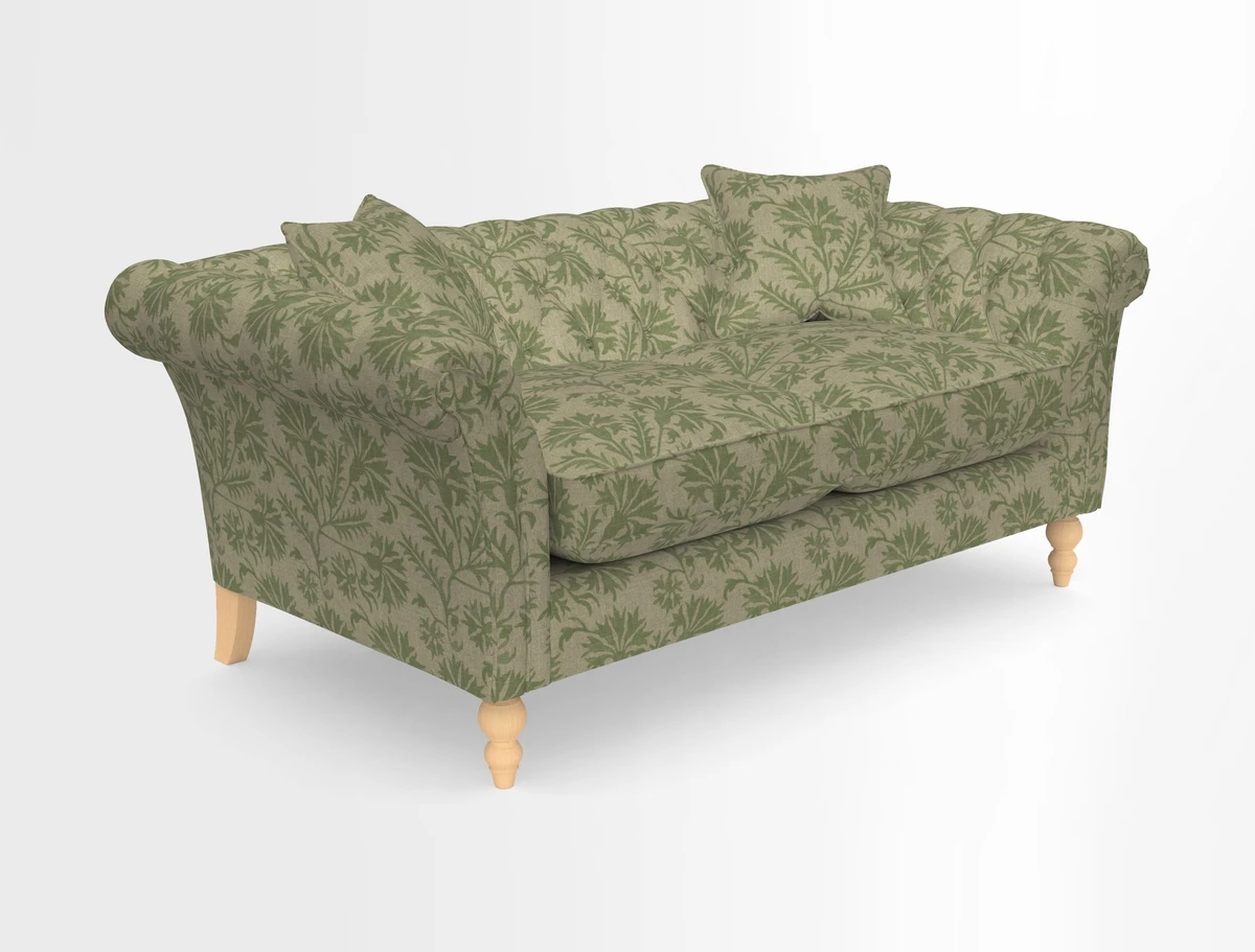 Sudbury Sofa in Linwood Omega Velvet Cognac