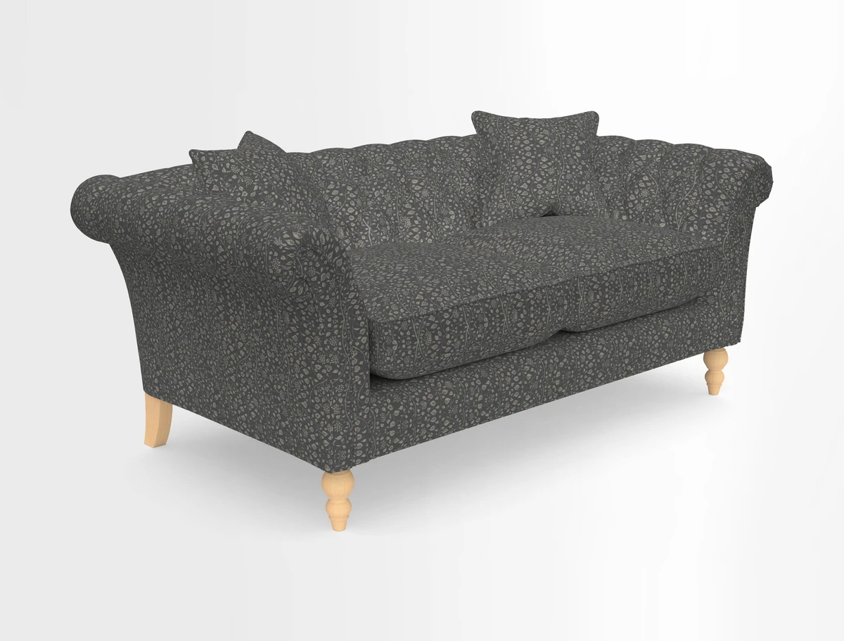 Sudbury Sofa in Linwood Omega Velvet Cognac