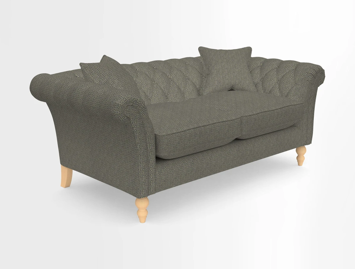 Sudbury Sofa in Linwood Omega Velvet Cognac