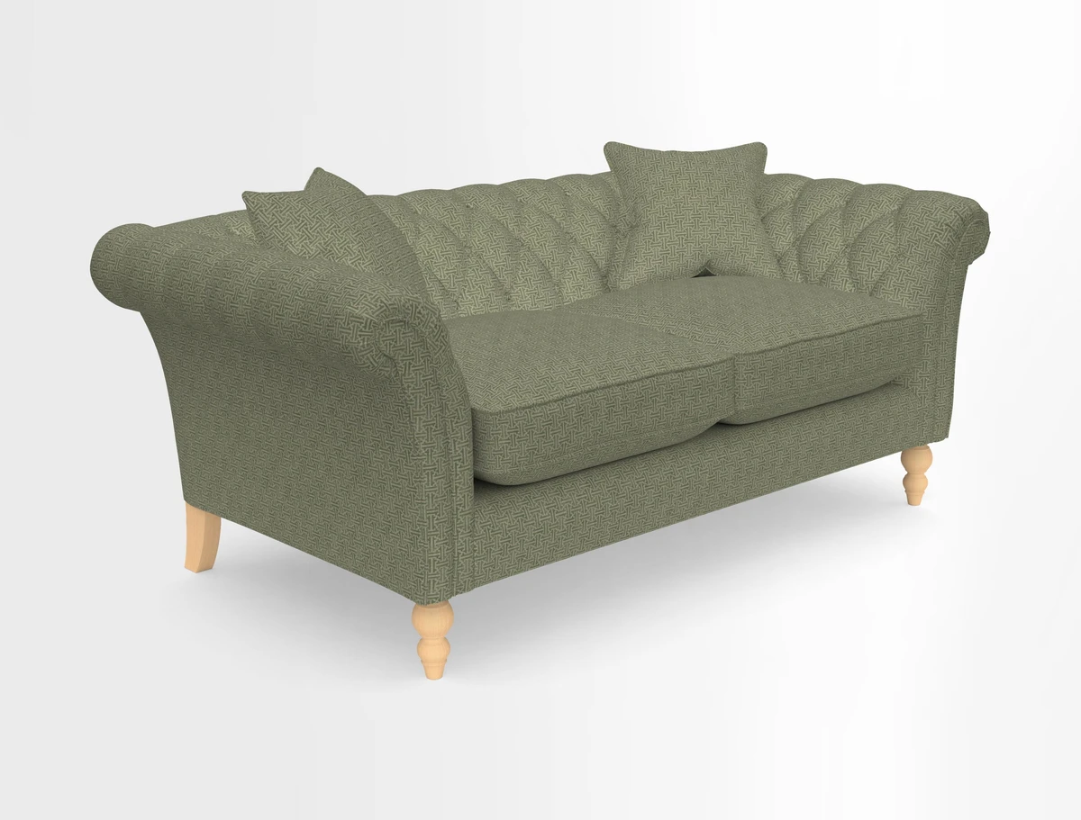 Sudbury Sofa in Linwood Omega Velvet Cognac