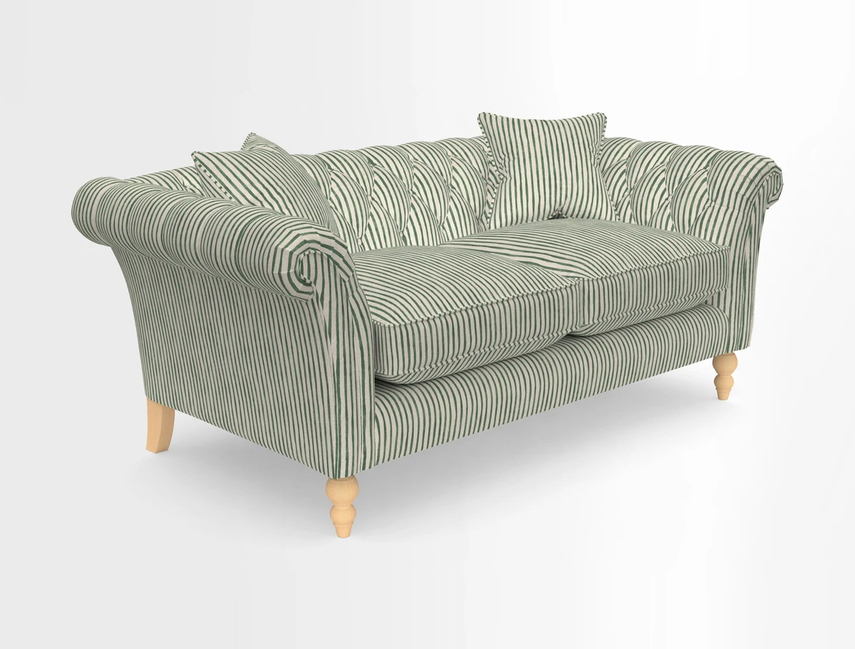 Sudbury Sofa in Linwood Omega Velvet Cognac